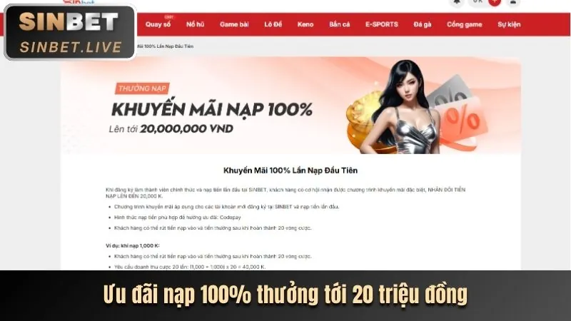 Khuyến mãi nạp đầu dành cho thành viên mới của i9bet141